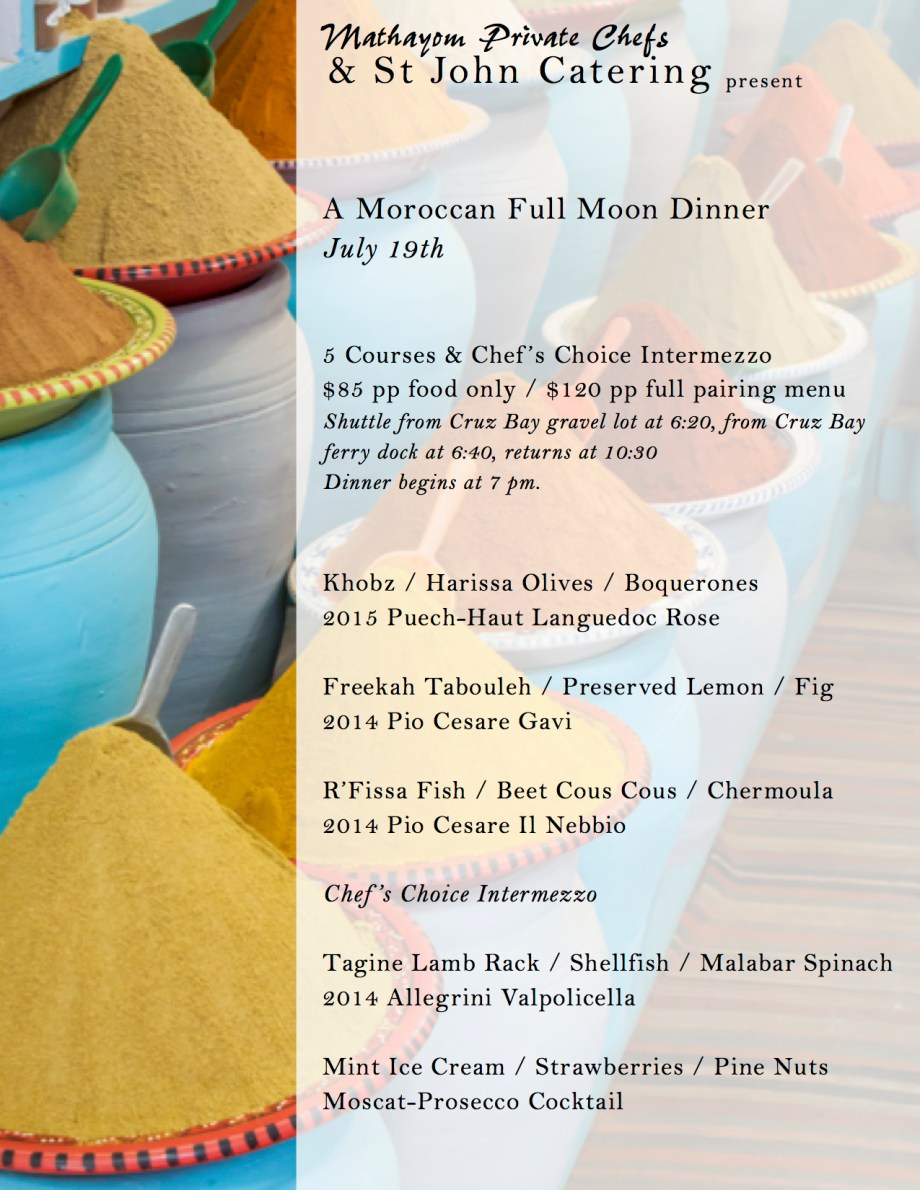 Moroccan Full Moon Dinner